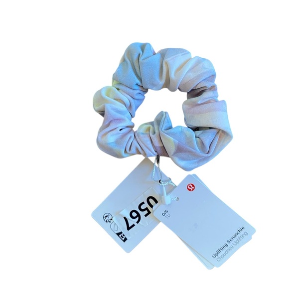 NWT Lululemon uplifting scrunchie PASTEL - Picture 2 of 2